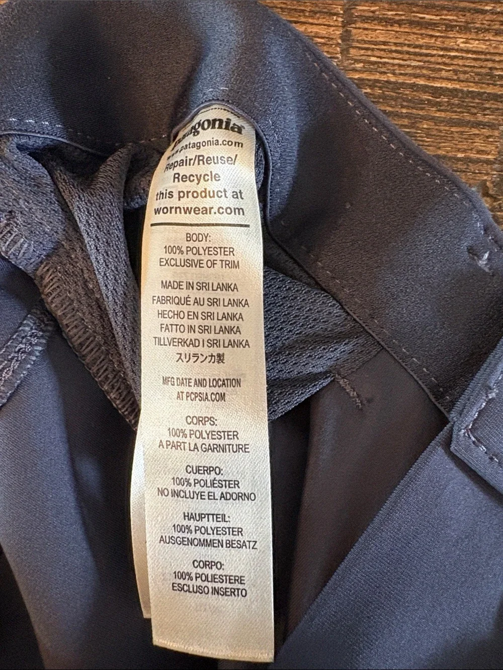 Patagonia Men's Transit Traveler 5-Pocket Pants Smolder Blue Size‎ 34/30